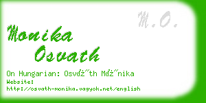 monika osvath business card